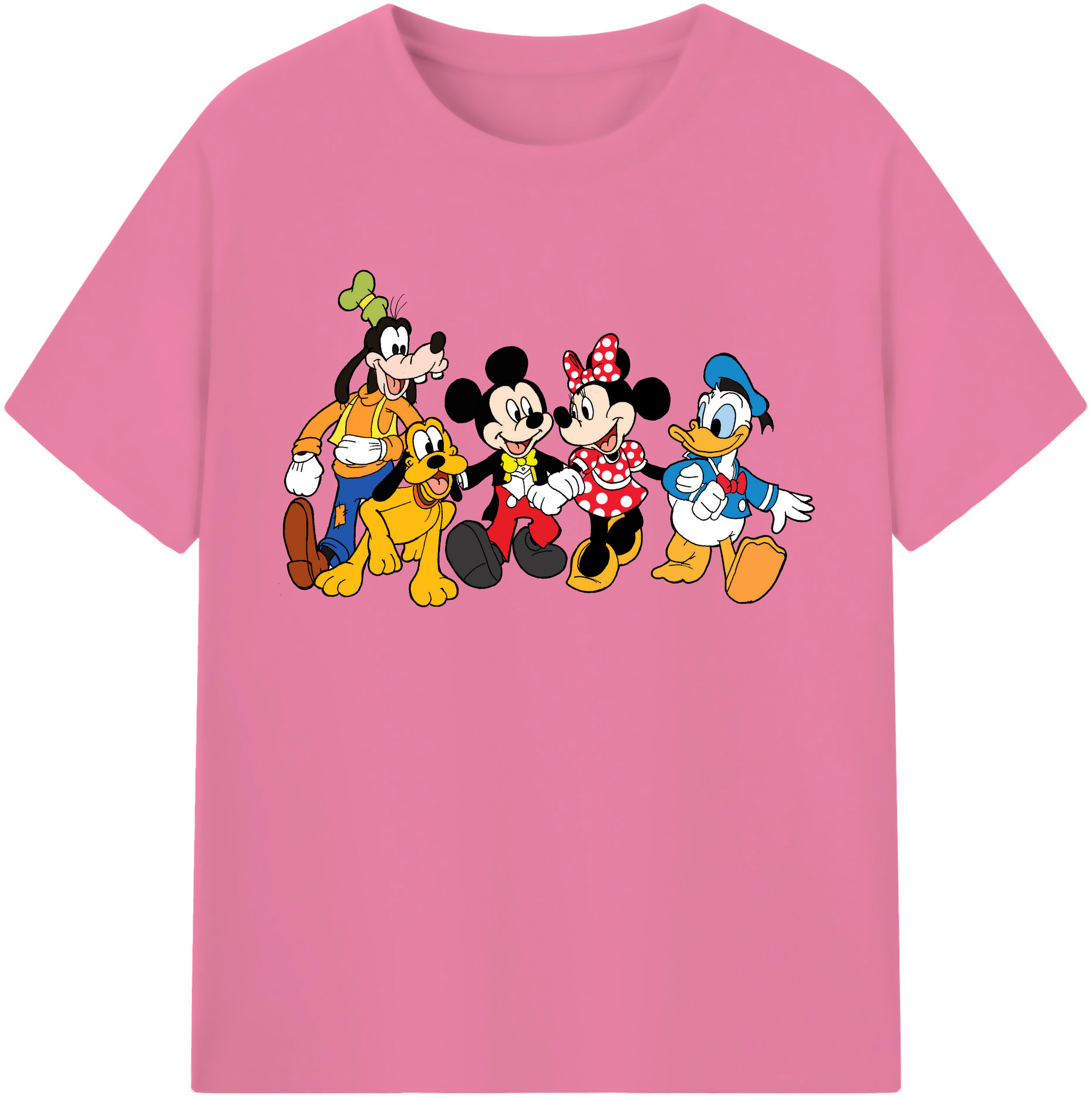 （画像用） ミッキーマウス Mickey Mouse 綿100％半袖Tシャツ（フロントプリント）